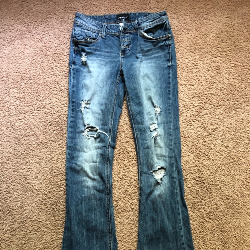 Hippie medium flare legged jeans